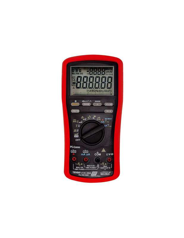 HellermannTyton Multimeter Dual Display Temp 500K Count 100khz TRMSTBM869