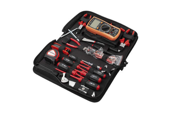 HellermannTyton Toolkit Electrical 19 Pce incl Auto ranging Multi-Meter T85DTECHKT