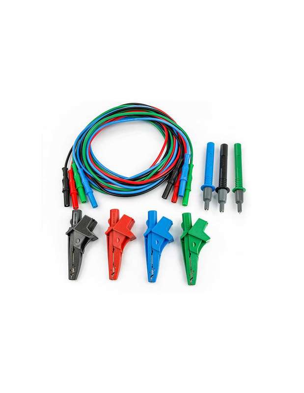 HellermannTyton Set 4 cables & Alligator Clips Black Red Green BlueUNIVERSALKITG3