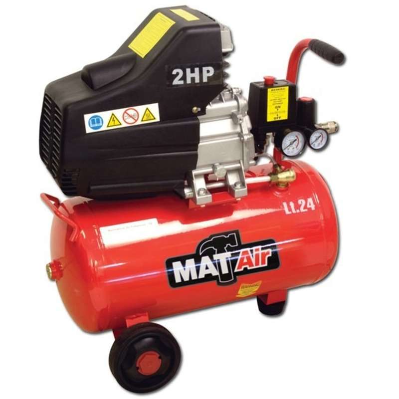 MATAIR - COMPRESSOR 1.5KW/2HP 24L 220V DD AIR2000