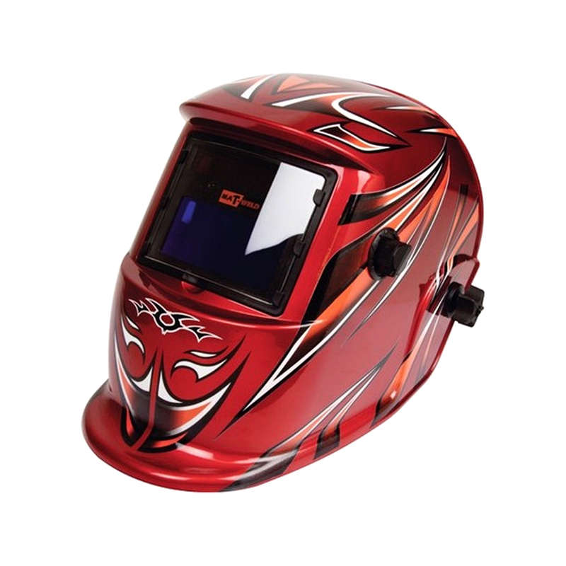HELMET MAT AUTO-DARK GRIND OPT RED   HON3008