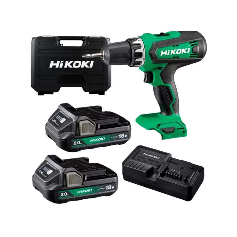 HIKOKI DRILL IMPACT 18V 55NM 13MM SET   HTC-DV18DF-WC