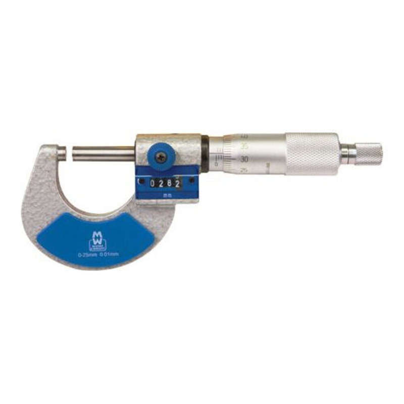 M&W MICROMETER DIGIT EXT 0-25MMX.01MM   MAW230-01MDB