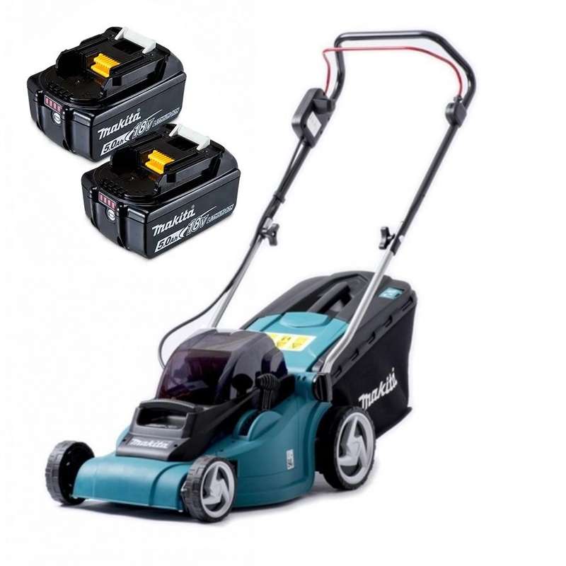 MAKITA DLM382Z Cordless Lawn Mower & 2x 5.0Ah Batteries   SPECIAL