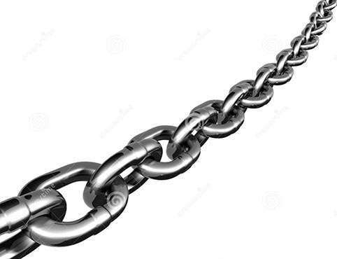 KRAFFT ELECTRO GALVANISED CHAIN 8MM X 30M - L(50MM) X W(27MM) - CHSLC8