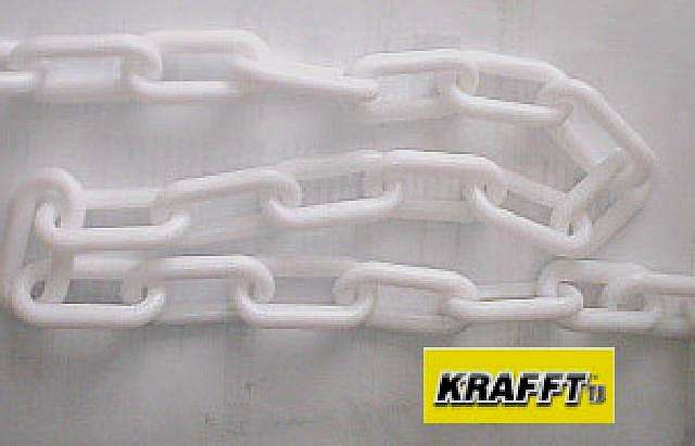 KRAFFT PLASTIC CHAIN WHITE 8MM 50M - CPLASW