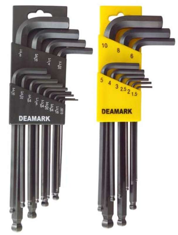 DEAMARK HEX BALL POINT ALLEN KEY SET 22PCE MET1.5-10/IMP - DHEX2