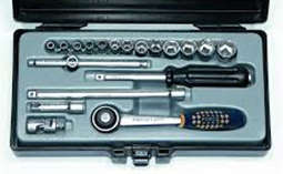 FORCE 19PC 1/4 DR SOCKET SET 6PT 4-14MM STD  FO2203-5