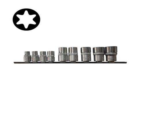 FORCE 1/2 DR 9PC SOCKET HEX BIT SET  FO4092