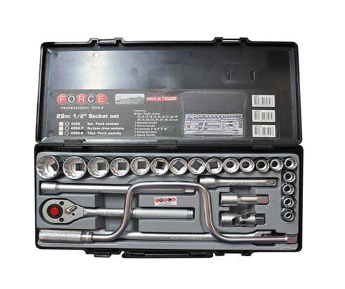 FORCE 1/2 DR 22PC 12PT FLANK SOCKET COMBINATION SET - FO4226-9