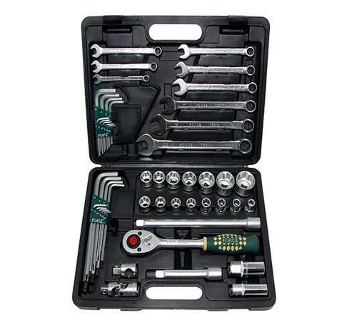 FORCE 1/2 DR 51PC COMBI SET SOCKETS 10-32MM WRENCHES 8-22MM HEX KEY  FO4512