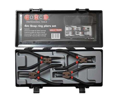FORCE 4PC SNAP RING PLIER SET 1.8MM OPEN/CLOSE  FO5043A