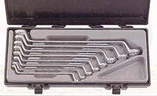 FORCE 8PC 75' OFFSET RING WRENCH SET 6X7-21X23MM  FO5081