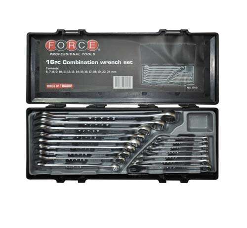 FORCE 16PC COMBINATION WRENCH SET 6-24MM IN BOX  FO5161