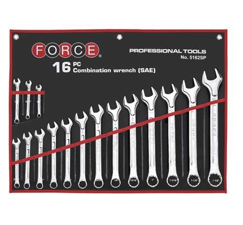 FORCE 19PCE COMBINATION WRENCH SET 6-24MM IN POUCH  FO5191