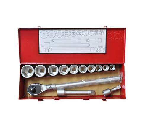 FORCE 14PC 3/4 DR SOCKET SET 22-50MM BIHEX  FO6141