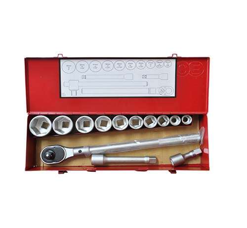 FORCE 14PC 3/4 DR SOCKET SET 7/8.15/16.1.1 1/8.1 1/4.1 7/16.1 1/2.1  FO6141S