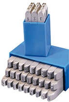 GRAVUREM LETTER PUNCHES A-Z 3MM  GRAV3L