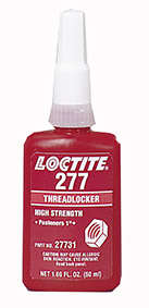 LOCTITE HIGH STRENGTH THREADLOCKER FOR LARGE THREADS 50G L277/31