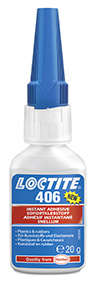 LOCTITE CYANOACRYLATE 20G PLASTIC & RUBBER LOW VISCOSITY L406/20