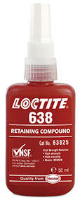 LOCTITE HI TEMP - HI STRENGTH RETAINING COMPOUND 50G (GREEN) L638/31