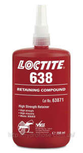 LOCTITE HI TEMP - HI STRENGTH RETAINING COMPOUND 250G (GREEN) L638/41