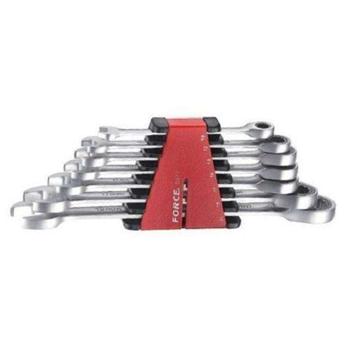 FORCE 7PC FLAT RACHET WRENCH SET - FO50726