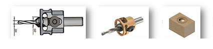 WPW COUNTERSINK W/DEPTH STOP D1: 4.0MM ; D2: 10.0MM ; L: 50MM ;8MM  WATP4005D