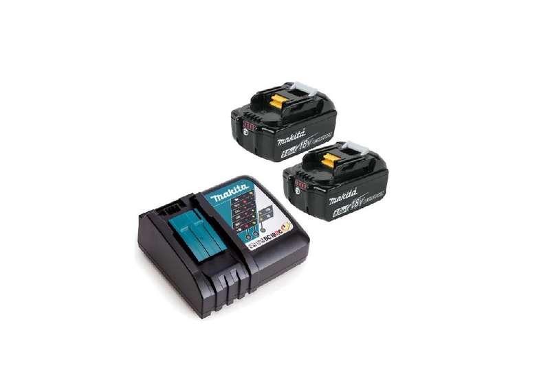 MAKITA 2x BL1860B - 6.0 Ah 18V Lithium Batterries & DC18RC Charger  *COMBO SPECIAL*