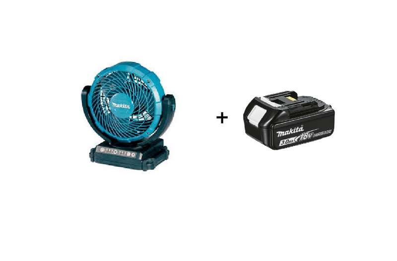 MAKITA - DCF102Z Li-Ion SWING FAN + 1x 3.0Ah 18v Lithium battery *COMBO SPECIAL*
