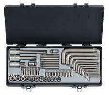 FORCE 52PC STAR BIT SET T20-T50 SOCKETS E4-E20 L KEYS T9-T70  FO3521
