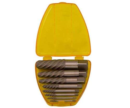 FORCE 8PC SCREW EXTRACTOR SET 5/64 TO 13/16 COARSE THREAD  FO63006