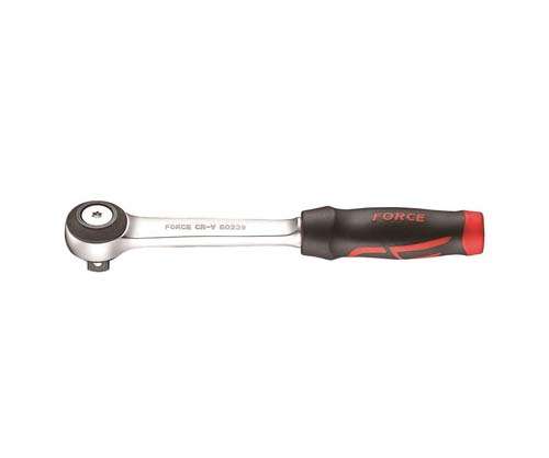 FORCE 3/8 DR RATCHET RUBBER ERGO HANDLE L==195MM 72 TEETH  FO80239