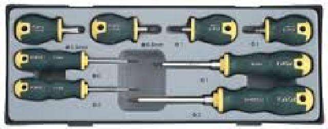 FORCE 8 PCE SCREWDRIVER SET 2 SLOT 2 PH 0 1 4 POZ 0 1 1 2  FOT2085B