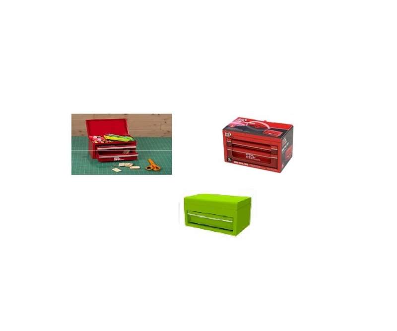 BIG RED - Mini tool box ( DESKTOP) GREEN - PBT100701
