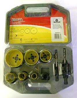 KRAFFT 9PCE PLUMBER BI-METAL HOLESAW SET 19-57MM  KHSSET2