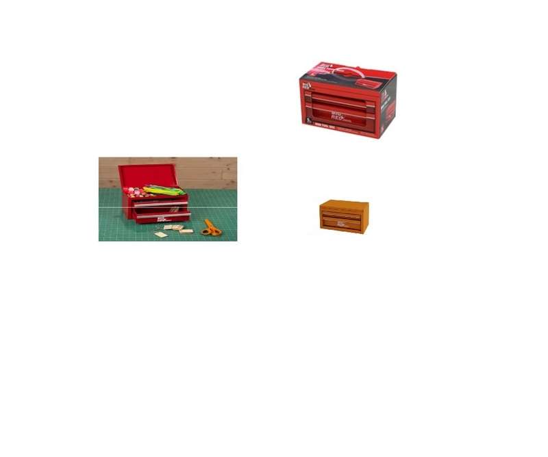 BIG RED - Mini tool box ( DESKTOP) Yellow / orange - PBT100701