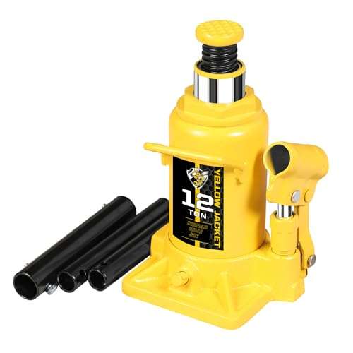 YELLOW JACKET - 12ton Double ram bottle jack - TH812001