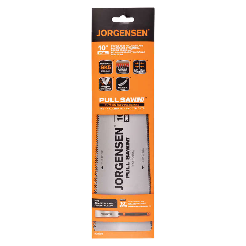 JORGENSEN PONY - REPL. BLADES FOR PONY AC70690 PULL SAW 250MM 17TPI + 6-8TPIAC70691