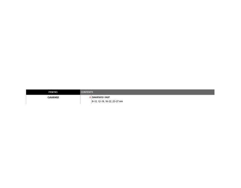 TOPTUL - 4 PC NUT SPLITTER SET        GAAI0402