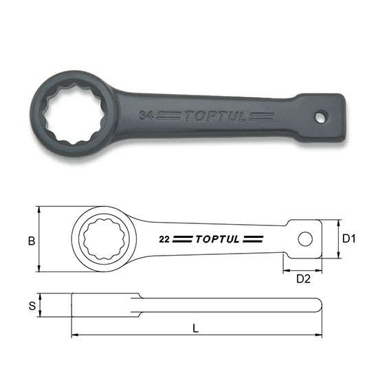 TOPTUL - 48 mm SLOGGING RING WRENCH        AAAR4848