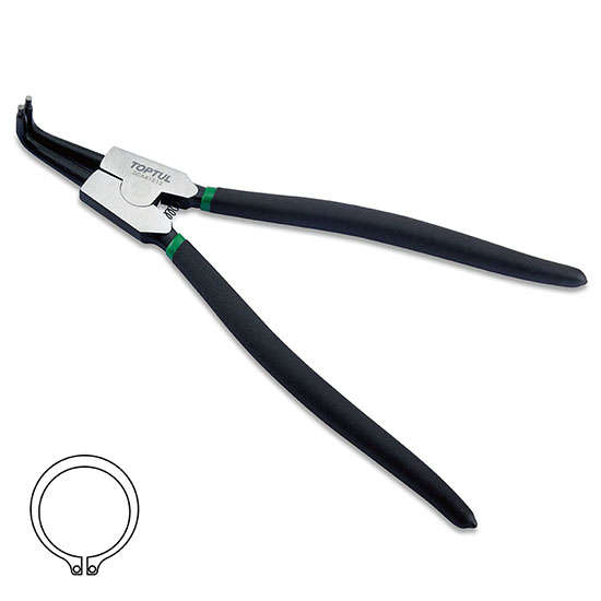 TOPTUL - 12" -90 DEGREE EXT RING PLIER        DCAA1212