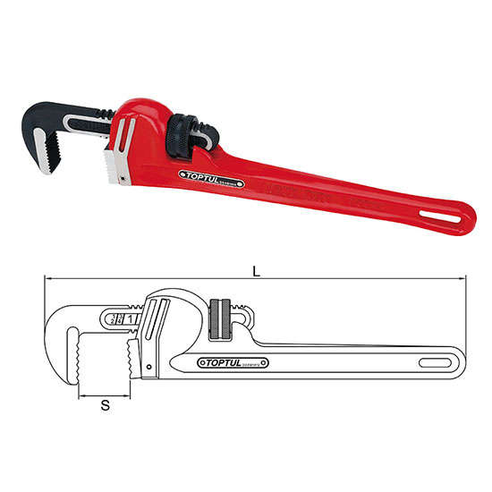 TOPTUL - 14" PIPE WRENCH (350mm)        DDAB1A14