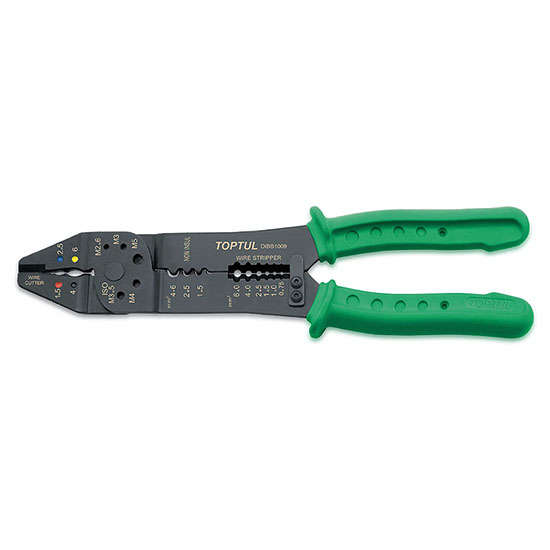 TOPTUL - 9" MULTI-PURPOSE CRIMPING PLIERS        DIBB1009