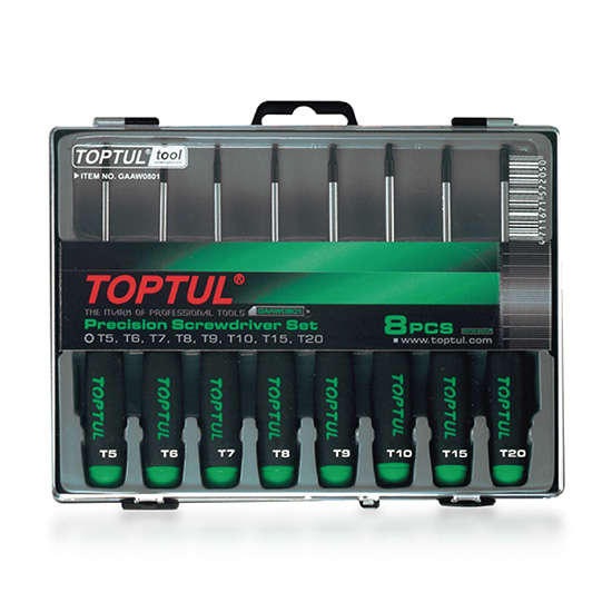 TOPTUL - 8 PCS STAR SCREWDRIVER SET        GAAW0801