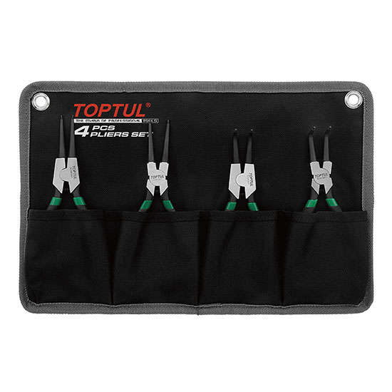 TOPTUL - 4 PC RETAINING RING PLIER POUCH SET        GPAQ0401