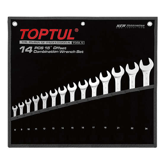 TOPTUL - 16pc SAE COMB WRENCH SET-(1/4 TO 1-1/4)        GPBB1602