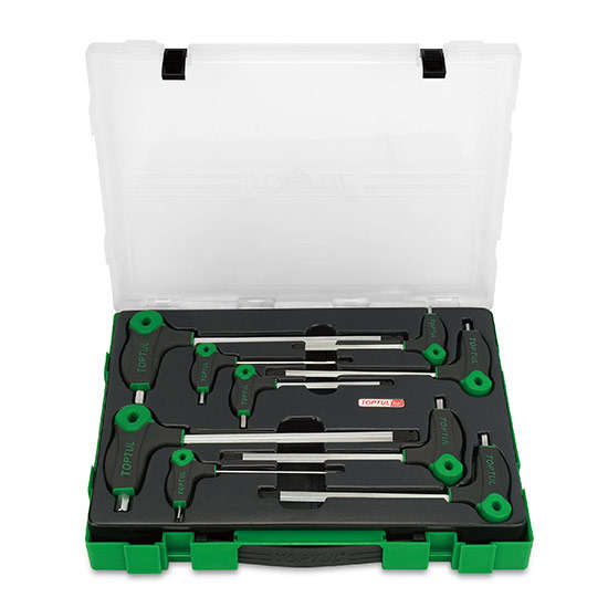 TOPTUL - 9PC L-TYPE 2 WAY BALL & HEX KEY SET        GZC0903