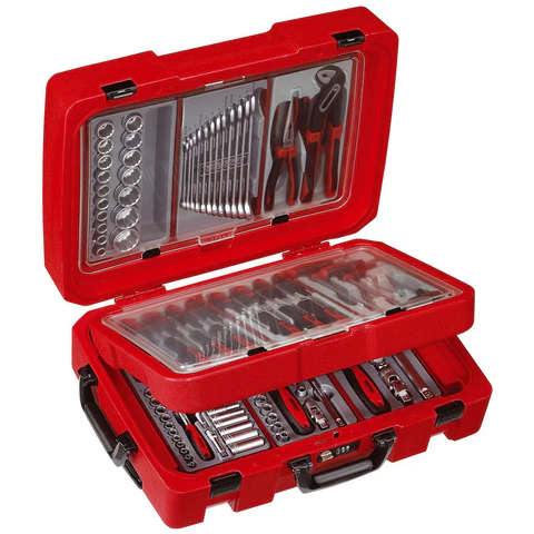 TENG TOOLS - 100PC Portable Tool Kit with Ball Pein Hammer - SC04
