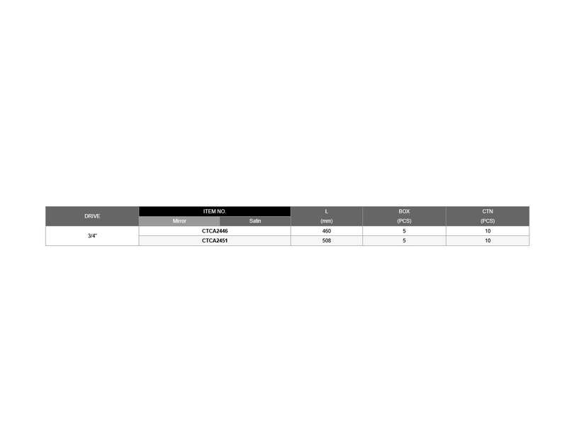 TOPTUL - SLIDING T-HANDLE 3/4X512MM        CTCA2451
